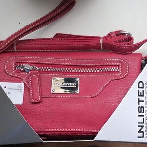 Unlisted Vibrant Red Crossbody Bag Kennth Cole